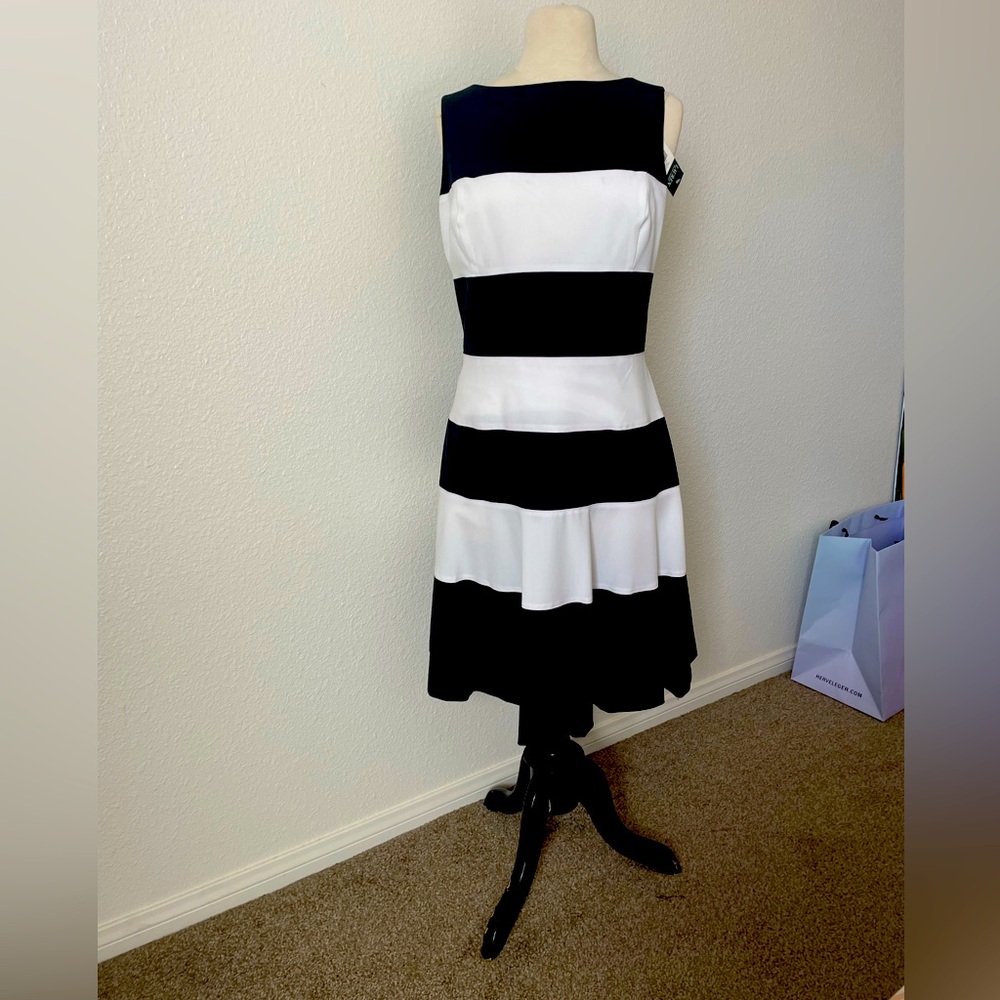 Ralph Lauren Black and White Dress